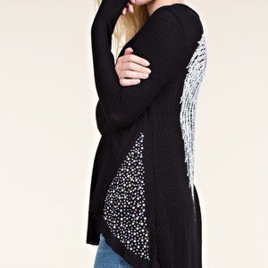 NWT Vocal biker harley angel wings bling SM-3X black rhinestones rocker thermal